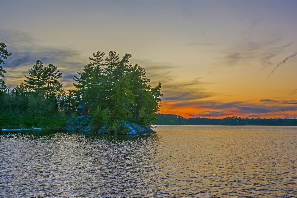 Island in Nym Lake, Ontario